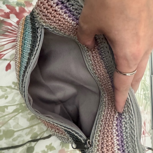 The Sak Striped Crochet Convertible Shoulder Bag - Picture 5 of 9